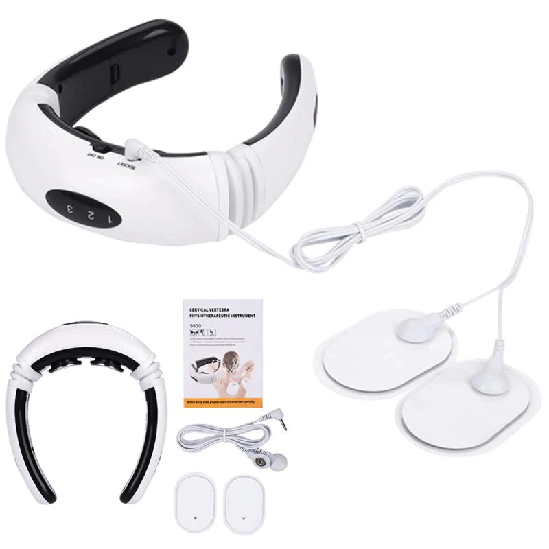 "Electric Neck Massager with Magnetic Therapy for Muscle Relaxation"