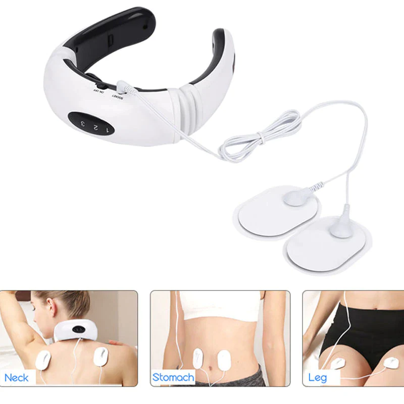 "Electric Neck Massager with Magnetic Therapy for Muscle Relaxation"