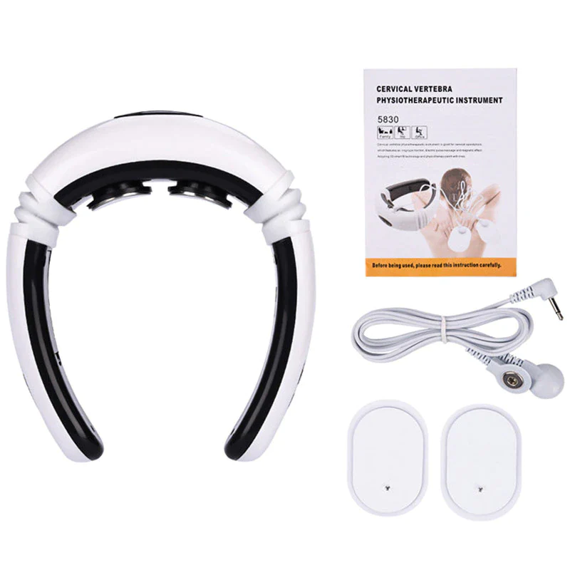 "Electric Neck Massager with Magnetic Therapy for Muscle Relaxation"