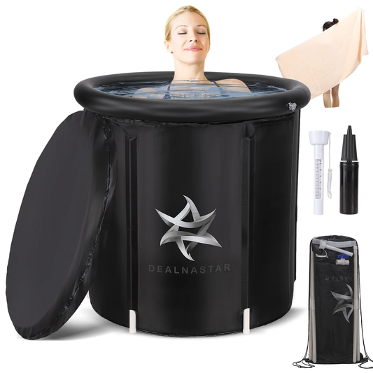 "Inflatable Ice Bath for Athletes: Portable 88 Gal Cold Plunge for Indoor and Outdoor Use"